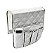 Produktbild Ankamal Elec Armlehne Organizer Hängen Sofa Caddy Aufbewahrungstasche Raumwunder Wasserdichte Sofatasche für Telefonbuch Zeitschriften TV Fernbedienung (Grau)