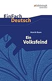 Image de EinFach Deutsch Textausgaben: Henrik Ibsen: Ein Volksfeind: Schauspiel in fünf Akten. Gymnasiale Ob
