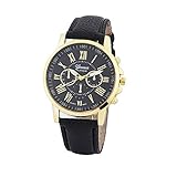 TianWlio Uhren Damen Mode Genf Römische Ziffern Kunstleder Analoge Quarz Armbanduhr