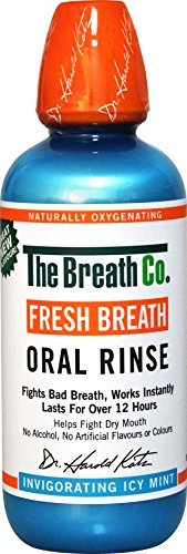 The Breath Co Fresh Breath Oral Rinse - 500 ml, Icy Mint by The Breath Co