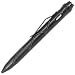 Produktbild com-four® Tactical Kubotan Pen CFB2.2, Multifunktionswerkzeug in schwarz aus Flugzeug Aluminium mit Kugelschreiber und LED Licht - für Jede Extremsituation, 16 cm