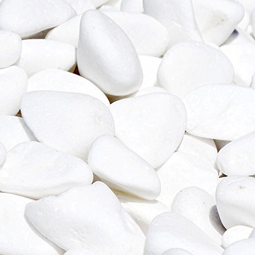 Marmorkies SNOW rein weiß schneeweißer Garten Kies Warenprobe (15/28 mm 950g) - 2