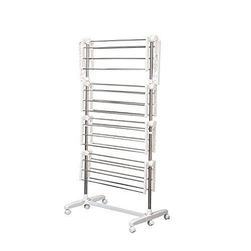 homcom 03-0063 Wäscheständer, Edelstahl, silber, 142 x 55 x 172 cm - 3