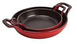 Staub 1302006 - Fuente redonda apilable, color rojo cereza, tamaño 20 cm
