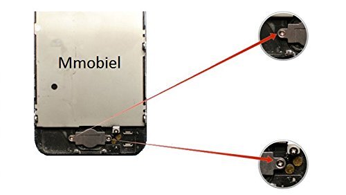 MMOBIEL Home Button for iPhone 5 (White) Homebutton with Flex Cable Metal Bracket Pre installed incl. 2 x Screwdriver Complete Kit