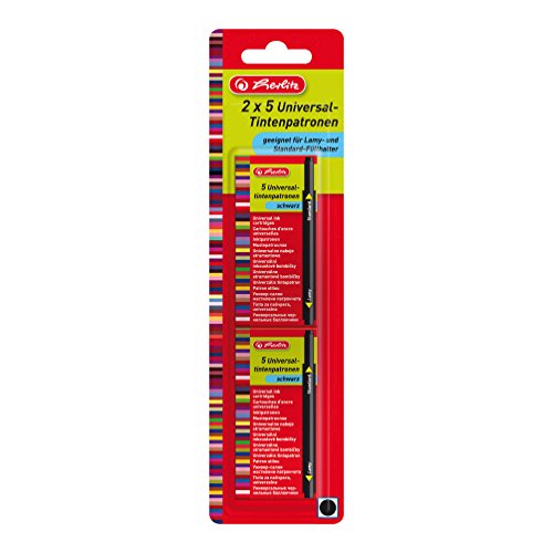 Herlitz Universal-Tintenpatronen, 10 Stück, schwarz - 2