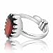 HESSONITE GARNET 6.25 - 6.50 Ratti NATURAL & GJSPC CERTIFIED Hessonite Garnet (Gomed) ASTROLOGICAL GEMSTONE Adjustable SILVER RING By ARIHANT GEMS AND JEWELS RS.2300.00