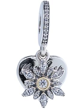 Pandora Charm-Anhänger Schneeflocken-Herz 792012CZ