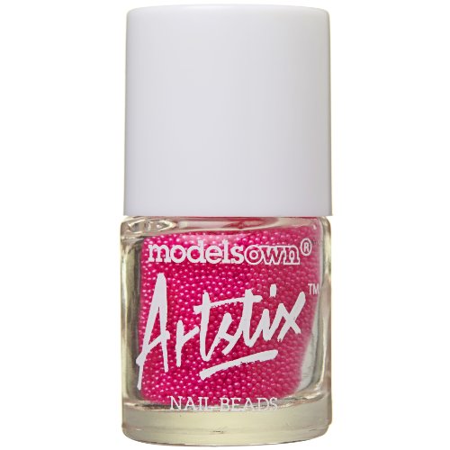 Models Own Artstix Nail Beads Neon Pink