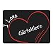 Produktbild Mousepad Modern I Love Gürteltiere schwarz