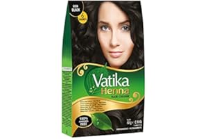 Dabur Vatika - Coloration pour cheveux au henné - noir - 60 g