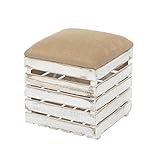 hocker vintage shabby Inklusive abnehmbarem Sitzpolster