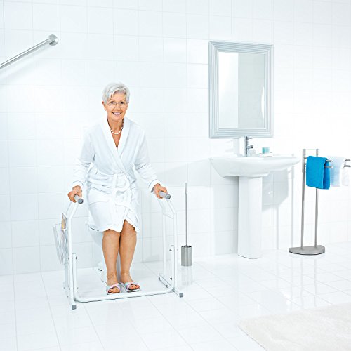 Ridder A0110101 Mobile WC-Aufstehhilfe inkl. Ablagekorb, weiß - 2