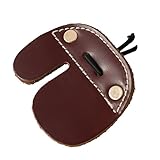 arco olimpico recurvo precio Ancho: 6,6 cm/2,6 pulgadas zreal New Cow Leather Tiro con Arco Recurvo Finger Guard Protector Gloves Tab Bow Caza Tiro