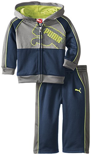 PUMA - Kids Baby Boys Infant Pop Fleece, Peacoat, 18 Months Color: Peacoat Size: 18 Months