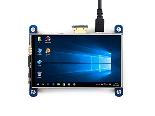 Waveshare 4inch HDMI LCD Resistive Touch Screen 800x480 High Resolution HDMI interface IPS Screen Designed for Raspberry Pi 3 B 2B B   B