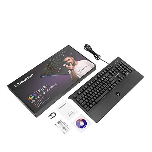 Teclado Mec  nico Gaming de Tronsmart TK09R RGB Retroiluminado 105 Keys  Switches Blue Anti-Ghosting-Versi  n programable con Disposici  n Espa  ola