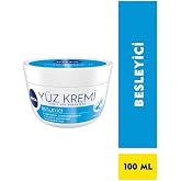 NIVEA Besleyici Y&uuml;z Kremi, 100ml, Makyaj Bazı, 24 Saat Nemlendirici, Hızlı Emilen Y&uuml;z Bakım Kremi