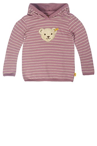 Steiff Baby Girls Sweatshirt 1/1 Arm Hooded Long Sleeve Sweatshirt, Purple (dusky Orchid Purple 7982), 6-12 months (Manufacturer size: 80)