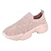 Produktbild Caren Frauen Laufschuhe Mesh Weichen Boden Atmungsaktive Turnschuhe Casual Gym Slip-on Wanderschuhe (Color : Rosa, Size : 38 EU)