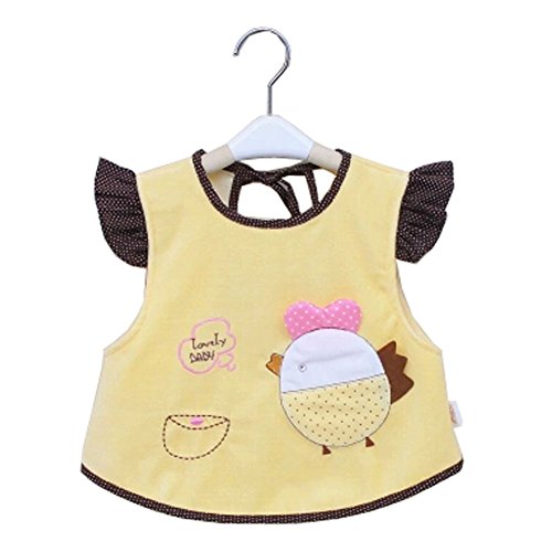 Lovely Chick Waterproof Baby Feeding Clothes Saliva Towel Baby Bibs, Yellow