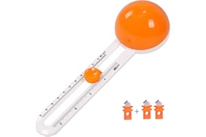 REBANKY LanYing 1 Pcs Circular Paper Cutter Cut Circle Paper Trimmer Cutter Compass Circle Cutter Craft Supplies Scrapbooking Tool Cards Cutters with 3 Blades for DIY Greeting Card,Crafts