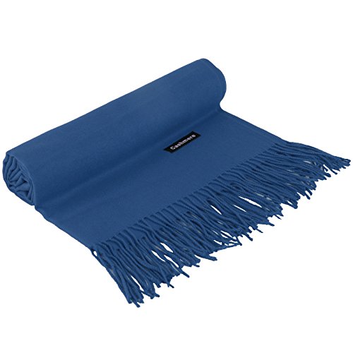 MultiWare Women Cashmere Scarf Solid Long Shawl Fahion Wraps Royal Blue