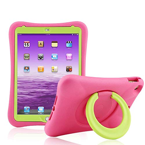 iPad 9.7Inch 2018 2017 / iPad Air 2 / iPad Air Custodia - Bpowe Leggero Custodia protettiva antiurto con supporto per Apple iPad sesto / quinto Gen, iPad Air 1/2,Rose/Green