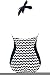 HASIDING Retro Wave Striped One Piece Swimsuit Halter Bathing Suit for Women Blue Size XL