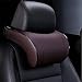 Produktbild Car Pillow PU Leder Auto Auto Nackenkissen Memory Foam Kissen Nackenstütze Sitz Kopfstütze Kissen Pad,E
