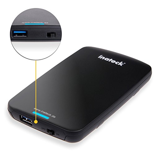 Inateck 2,5-Zoll USB 3.0 Festplatte Externes Gehäuse Case für 9.5mm 7mm 2.5″ SATA HDD und SSD mit USB 3.0 Kabel, werkzuglose Installation von HDD - 4