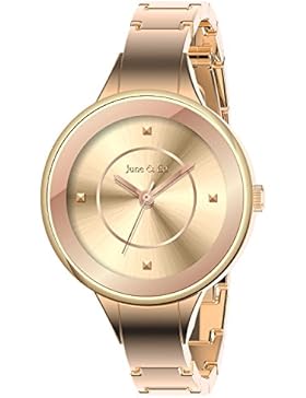 June & Ed Damen-Armbanduhr Uhr Analog Quarz W-0001