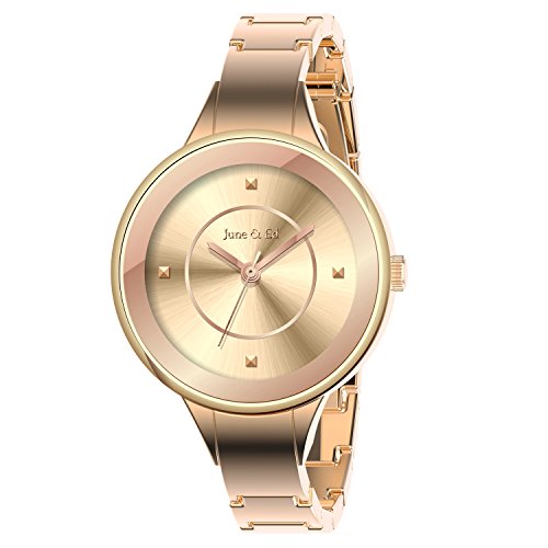 June & Ed Damen-Armbanduhr Uhr Analog Quarz W-0001 June & Ed Damen-Armbanduhr Uhr Analog Quarz W-0001