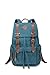 Produktbild Canvas Herren &Damen Vintage Rucksäcke Laptop Schulrucksack Retro Backpack Outdoor Casual Reiserucksack für Wandern/Freizeit/Camping Große Kapazität(Blau)