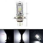 Ramanta H4 High Brightness Cob 12V LED Head Lamp Bulb for Yamaha All Bikes (1 Pc, Professional Installation Required)