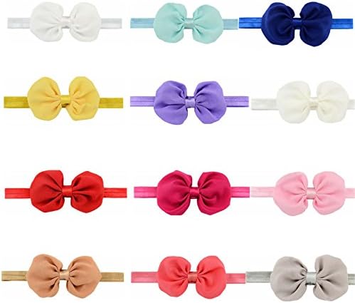 12 colors 11 cm Bow Style Polyester Children's Hair Accessories Hair Band