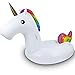 Produktbild Belmalia Riesen Einhorn Luftmatratze Badeinsel für Pool Strand See Wasserspielzeug Unicorn XXL, Weiß