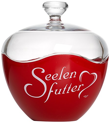 Ritzenhoff & Breker 680942 Glasdose Seelenfutter, 13 x 15 cm, rot