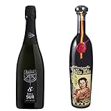 Este estuche compuesto por dos botellas de vino de gran calidad, elaborado por las mejores bodegas del marco de Jerez. Se compone por: