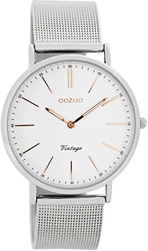 Oozoo Vintage Watch Silver/Rose C7396 (36 mm)