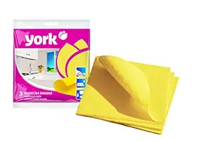 YORK Viscose, Polyester, PP Cleaning Cloth (3 Pieces, Assorted Color)