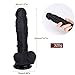 Produktbild LRWTY Flüssiges Silikon Lebensechtes Simulations-Massagegerät Alternative Toy Products Leistungsstarker Saugnapf Freisprecheinrichtung Gesamtlänge 7,87 Zoll (schwarz) T - Shirts MIT