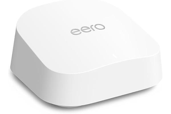 Router wifi de malla eero 7 de Amazon (último modelo): doble banda con Wi-Fi 7, compatible con velocidades de red de hasta 2,5 Gb/s y cobertura en hasta 190 m² (1 unidad)