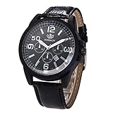 Herren Uhren,Moeavan Herrenuhren im Sale Clearance Herrenmode Kleid Armbanduhr mit Lederband Einzigartige Casual Analog Quarz Uhren Classic Business Armbanduhr Kalender Datum Woche (`G)