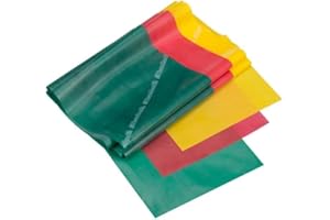 THERABAND Bandas de resistencia profesionales sin látex para parte superior del cuerpo, parte inferior del cuerpo, ejercicios de fisioterapia, pilates, entrenamiento en casa y rehabilitación