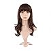 MapofBeauty Synthetic Brown Medium Length Wigs Curly Wigs