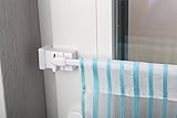 Wohnmondo Gardinenstangen lassen sich mit einem Handgriff am Fensterrahmen befestigen – ohne Schrauben oder Kleben. Diese Bistrostange ist in der Länge verstellbar und kann oben oder seitlich auf den Rahmen gesetzt werden für Fensterrahmen bis 27 mm
