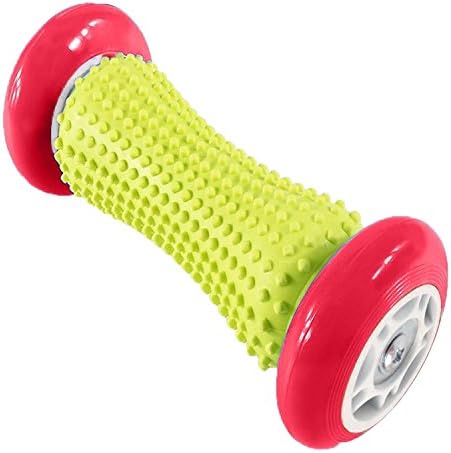 BAIU Hand and Foot Massage Roller | Muscle Roller Stick | Trigger Point Massage | Ergonomic Reflexology Massager | Wrists and Forearms Exercise Roller | Recovery Tool for Plantar Fasciitis, Heel and Foot Arch Pain Relief (Pink)