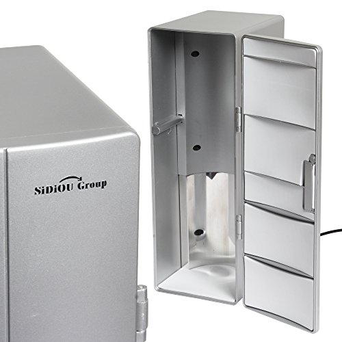 Sidiou Group USB kleiner Kühlschrank Medium Kühlschrank USB-Mini-Kühlschrank mit Gefrierfach Getränke Kühlung und Heizung Dual-Zweck tragbare Kühlschrank - 9