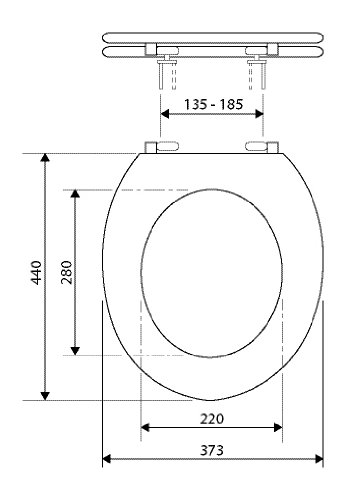 WC-Sitz Dekor Monster Bobby | Toilettensitz | WC-Brille aus Holz | Soft-Close-Absenkautomatik | Metall-Scharnier Fast-Fix-Schnellbefestigung - 3